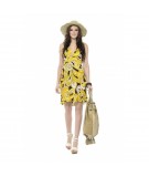 Abito stampato in chiffon